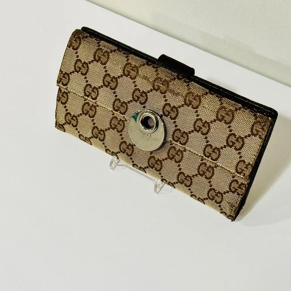 Gucci Brown Monogram wallet - Picture 14 of 15